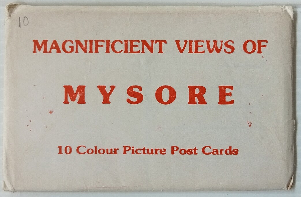 AOP India vintage set of 10 postcards MYSORE