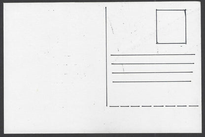 India Gandhi hand drawn postcard ROUND TABLE CONFERENCE SUGGESTION