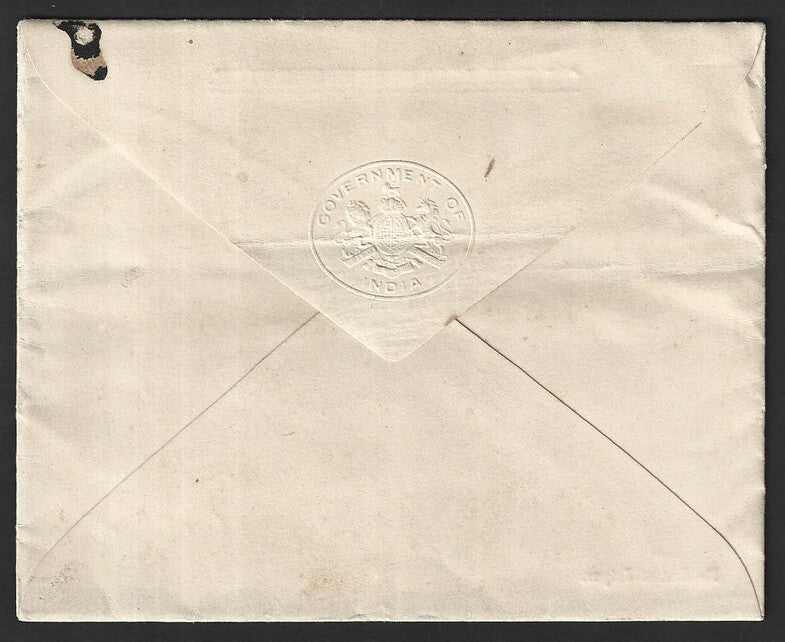India 1915 Resident of Jaipur signed crested letter & envelope
