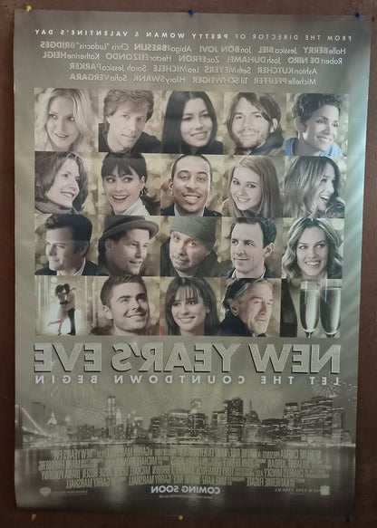 2011 New Year's Eve 1 sheet India poster (2 side printed) Michelle Pfeiffer