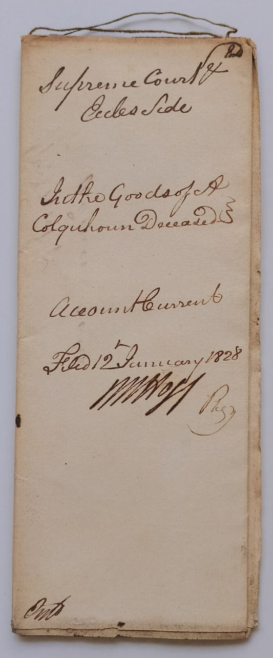 AOP India 1828 Supreme Court, Fort Williams, Calcutta document