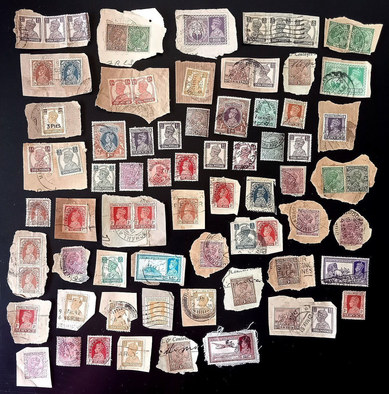India pre 1947 on & off paper accumulation (200+ stamps)