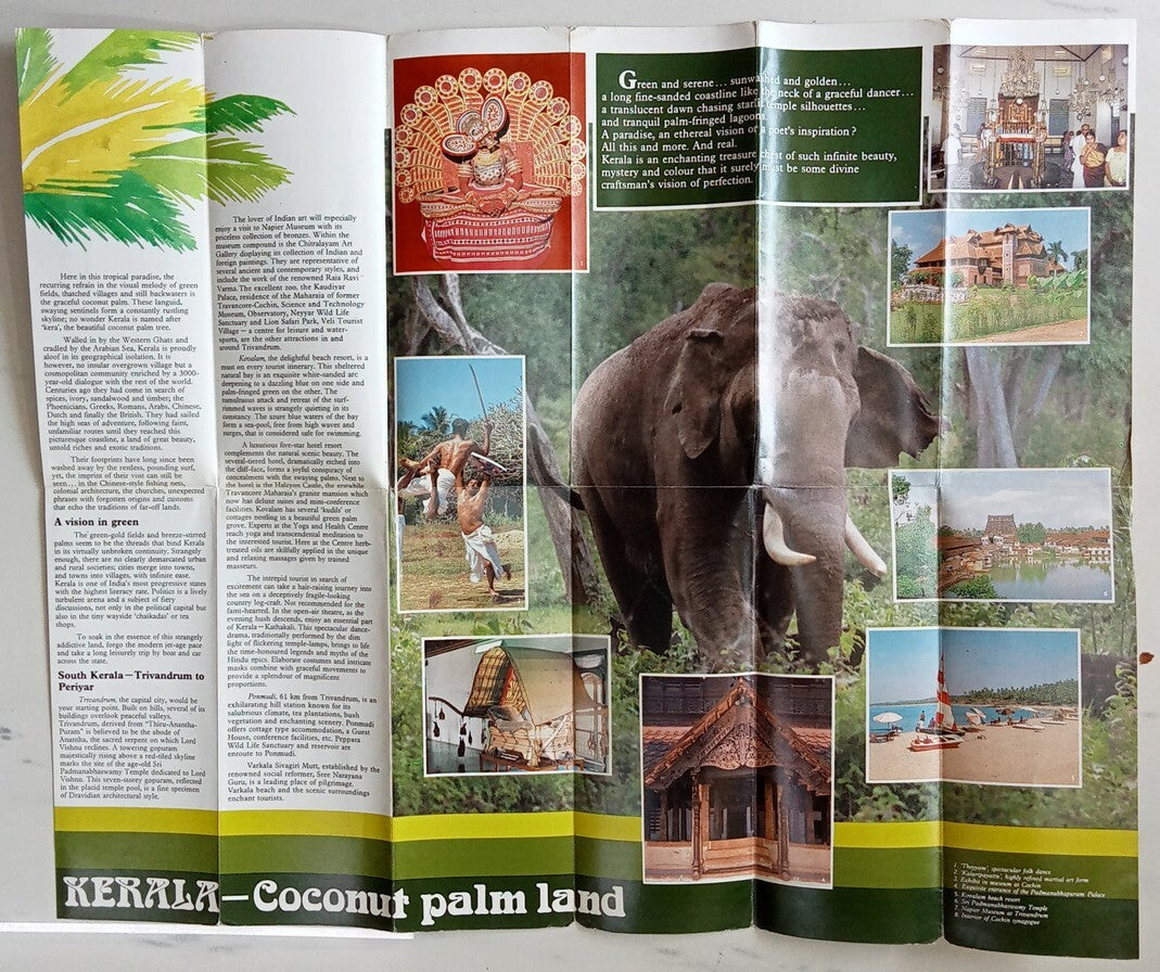 AOP India 1987 Kerala City Booklet by Department Of Tourism