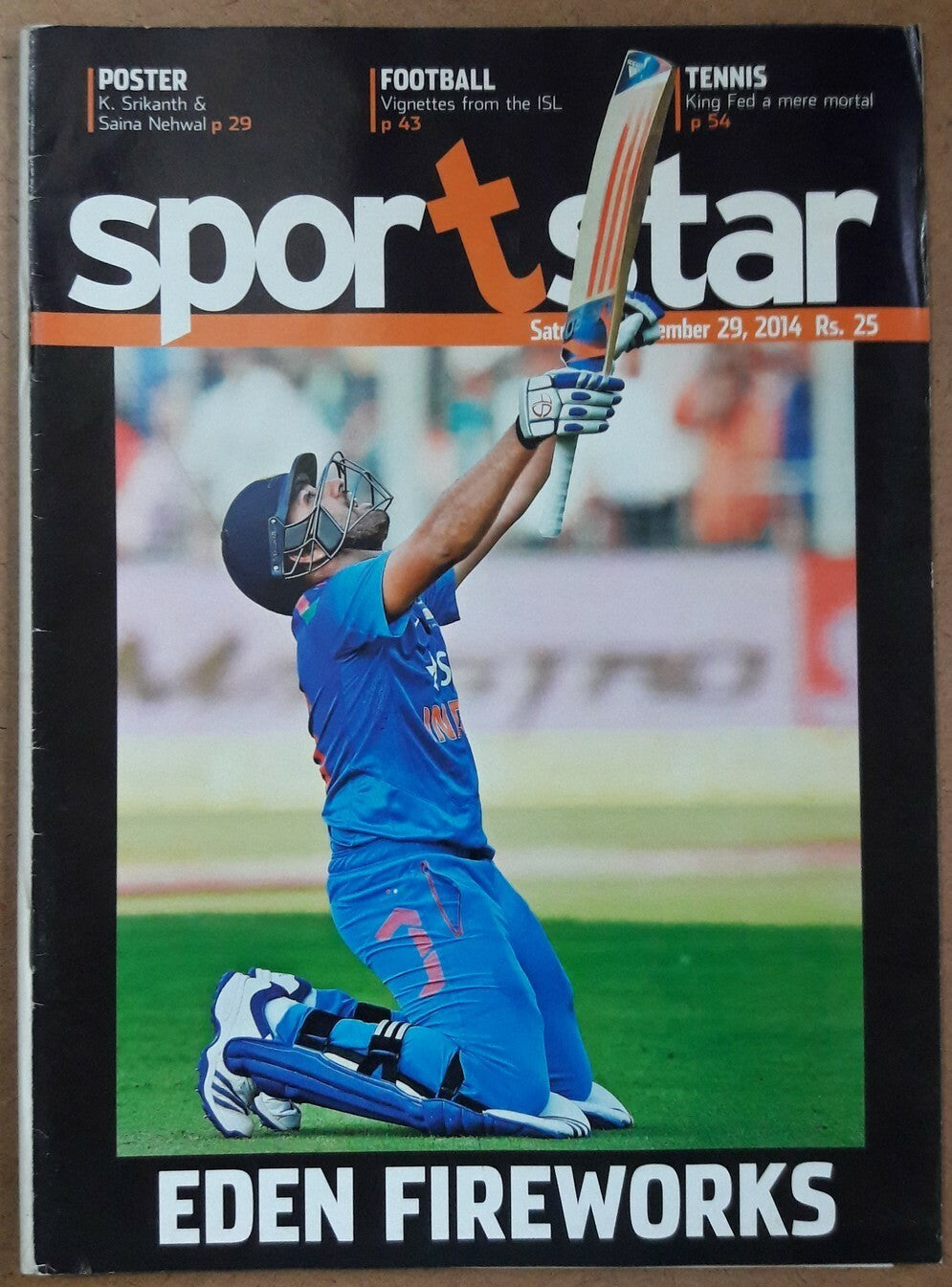 India Sports Star 2013-2014 with much Cricket coverage (5 issues)