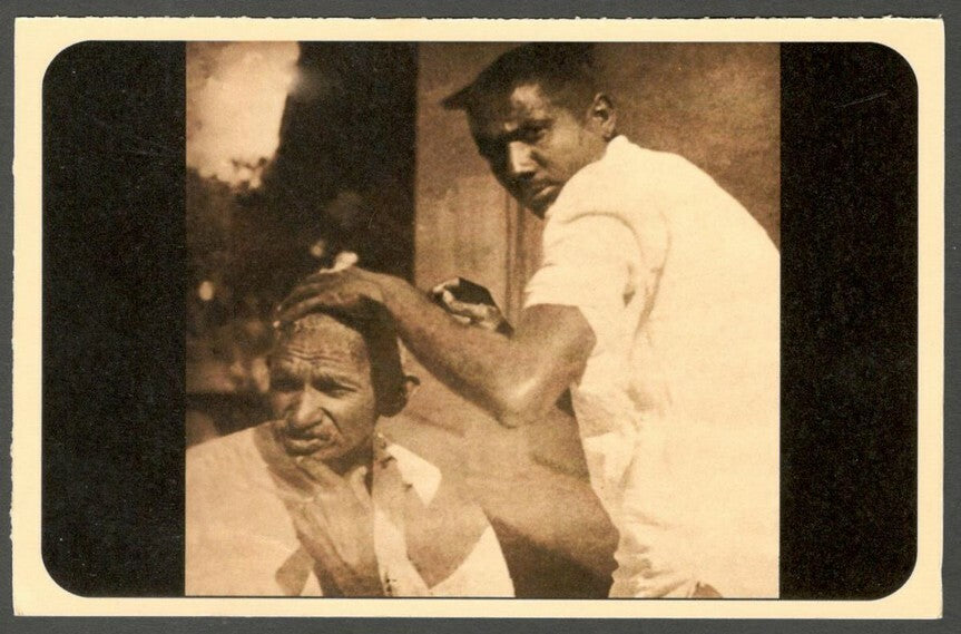 AOP India full back pictorial 50p Gandhi postal card GANDHI 