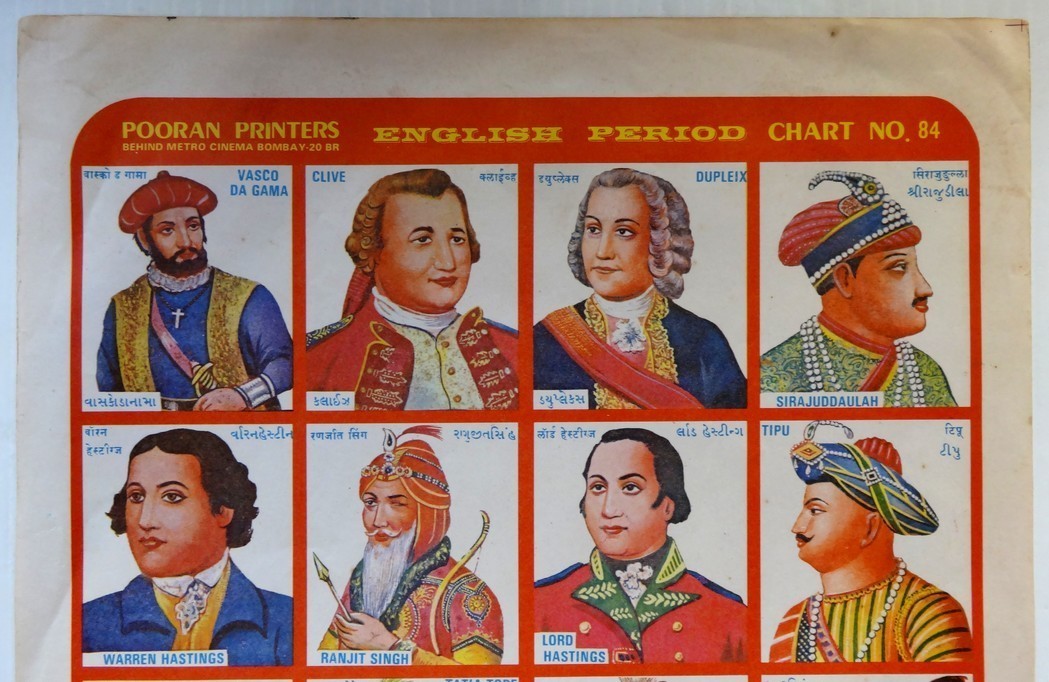 India vintage print ENGLISH PERIOD - Indian History 25 x 36cm