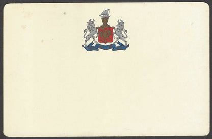 India Bhavnagar Eastern Main Entrance Old Darbar Gadh 1940s View Card with crest