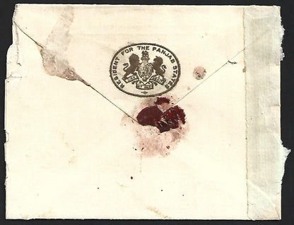 India crested envelope RESIDENT FOR THE PANJAB STATES
