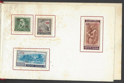 India UN Forces in Indo China ICC overprinted set presentation folder