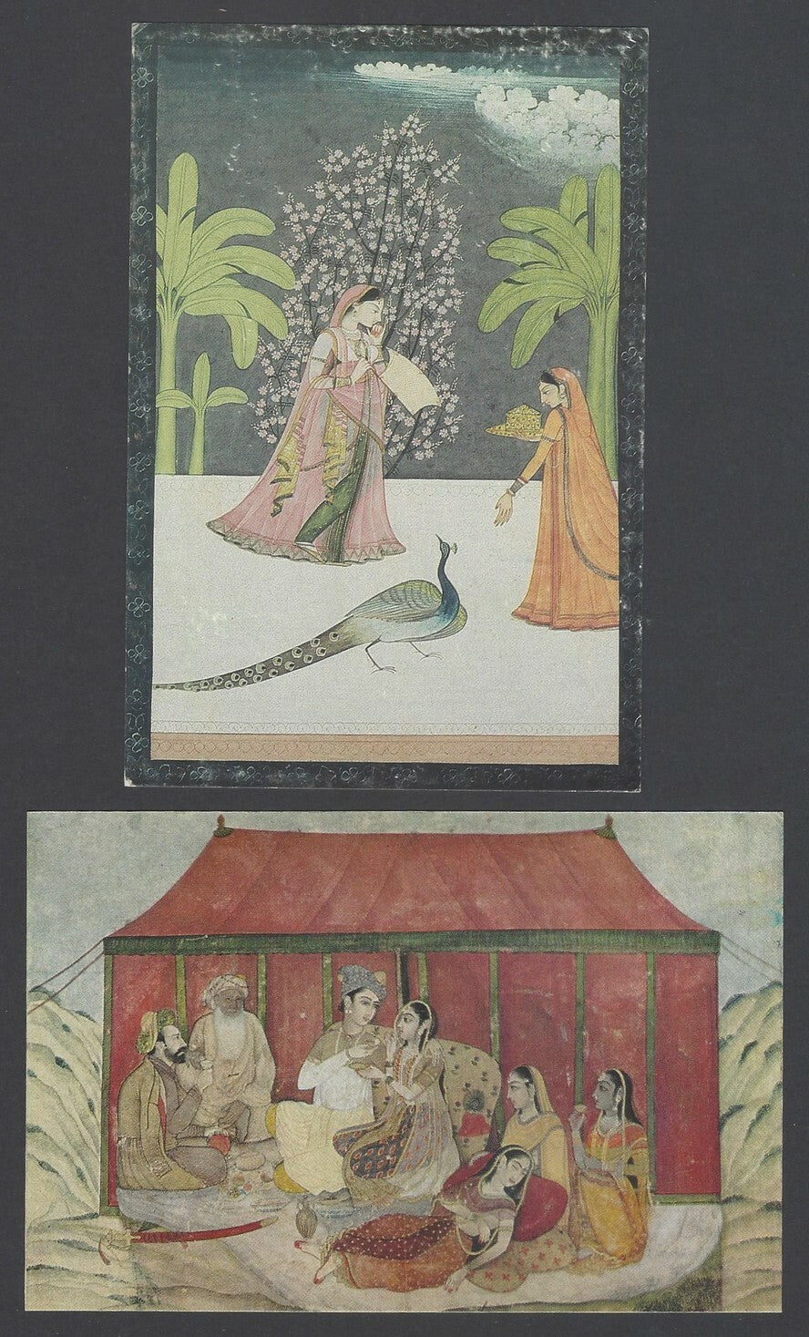 AOP India Miniature Paintings vintage postcards (3)