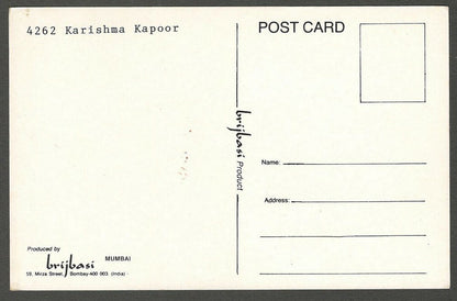 AOP India Bollywood KARISHMA KAPOOR vintage postcard 