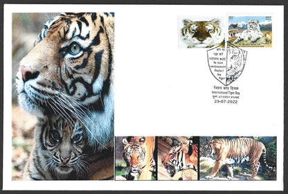 India 2022 International Tiger Day covers with labels (9)