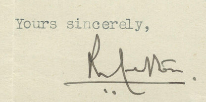 India 1943 crested letter PRIME MINISTER BAHAWALPUR GOVERNMENT signed