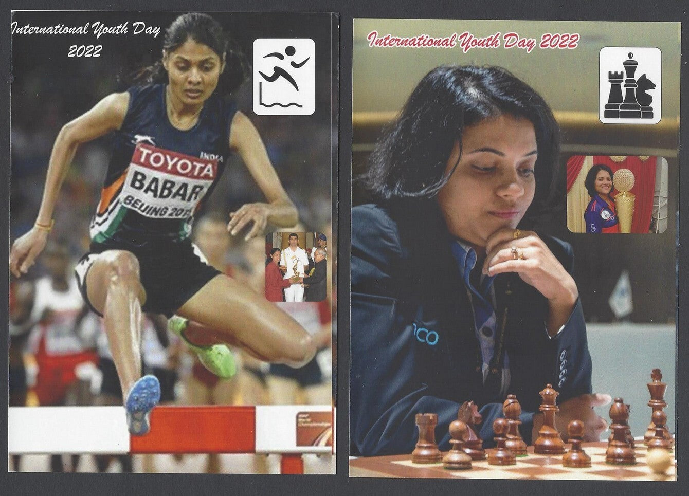 AOP India YOUTH ICONS Sports Postcard Pack with 6 postcards 2022. ONLY 250 issue