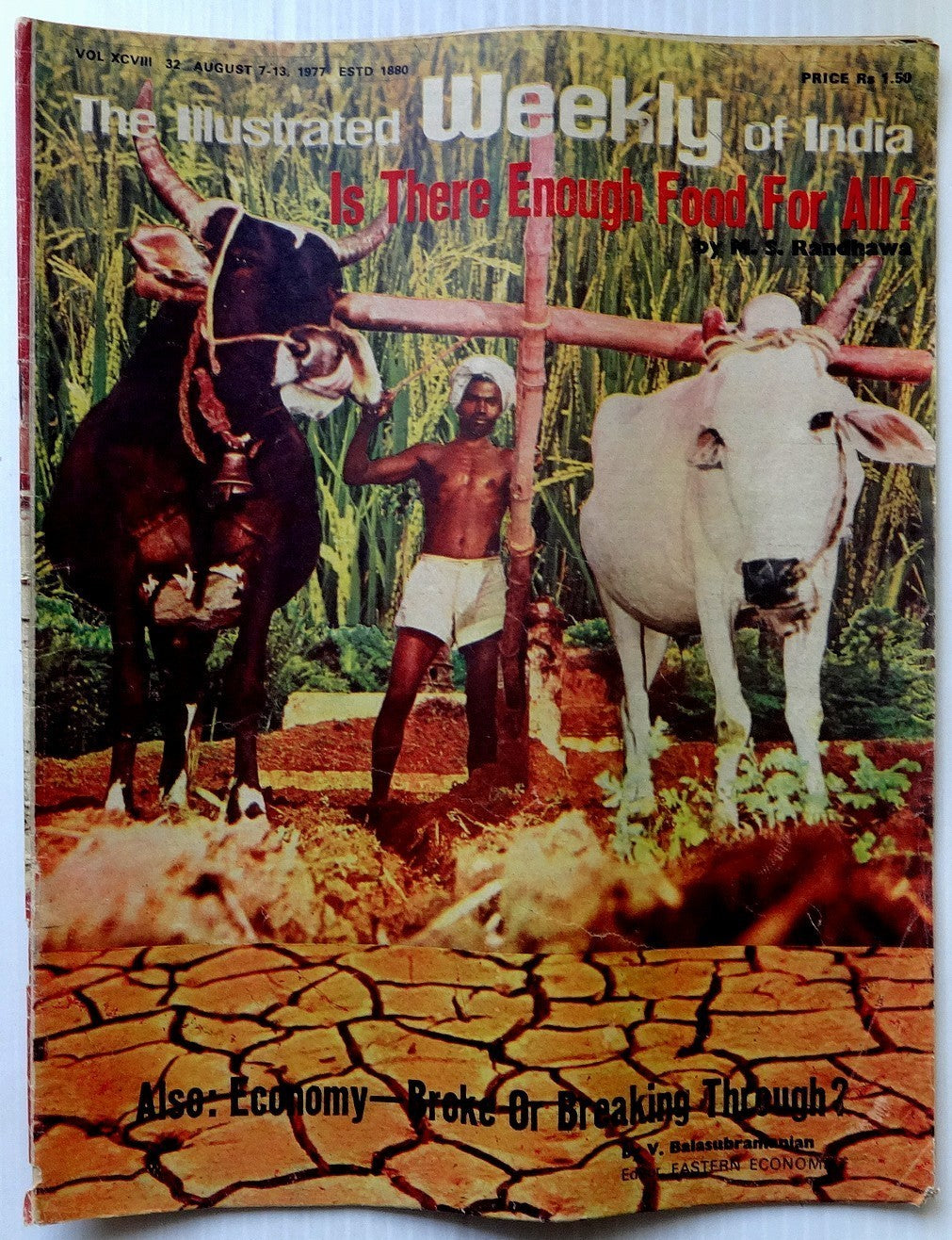 The Illustrated Weekly of India 7th August 1977 Is There Enough Food For All ?