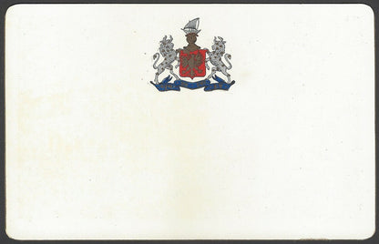 India Bhavnagar State Nilambag Palace colour View Card with State Crest	