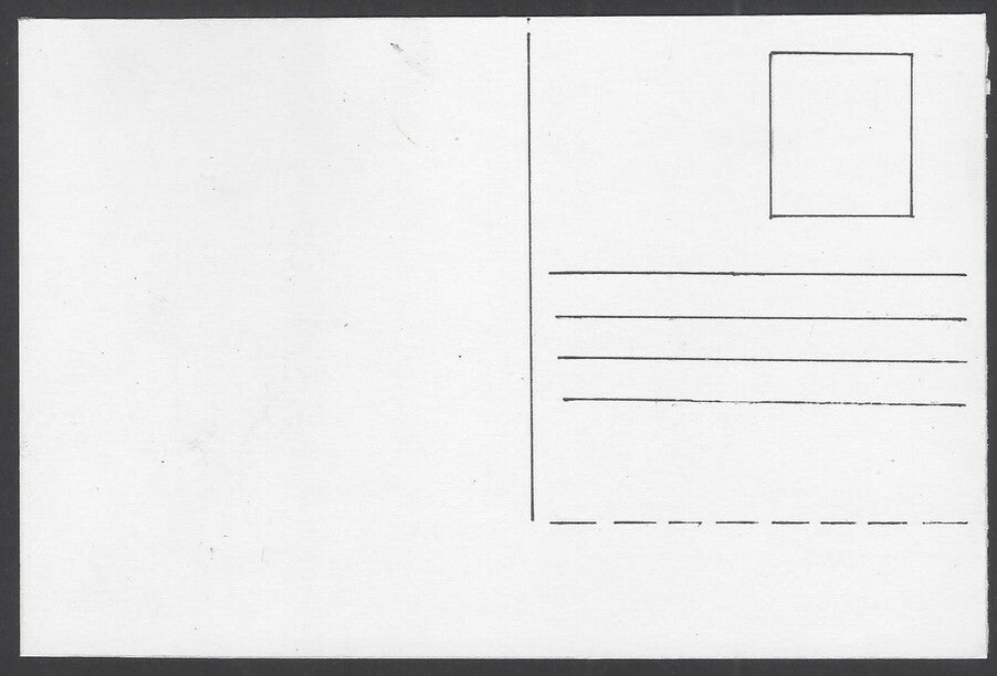 India Gandhi hand drawn postcard GANDHI