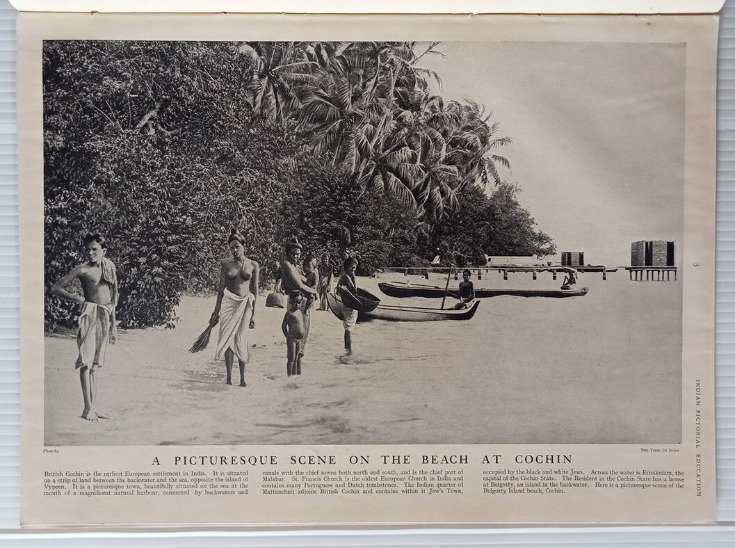 INDIAN PICTORAL EDUCATION 1929.30 Voll.1 No.5 Temples, Rivers,Salt, Dancing Girl