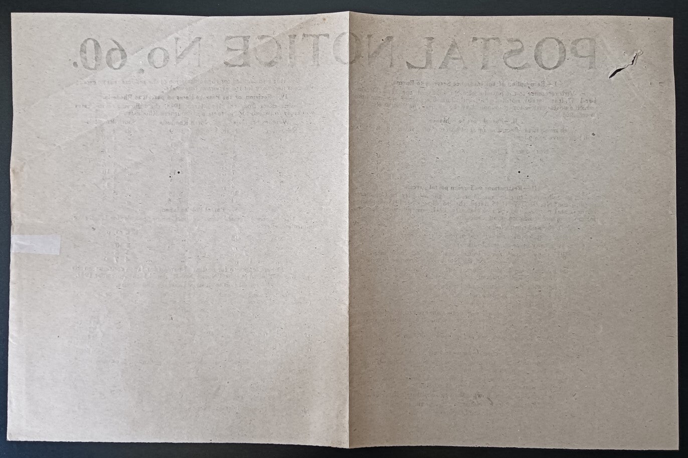 India POSTAL NOTICE No. 60 23 Feb.1948 Postal rates for Ethiopia Rhodesia Burma
