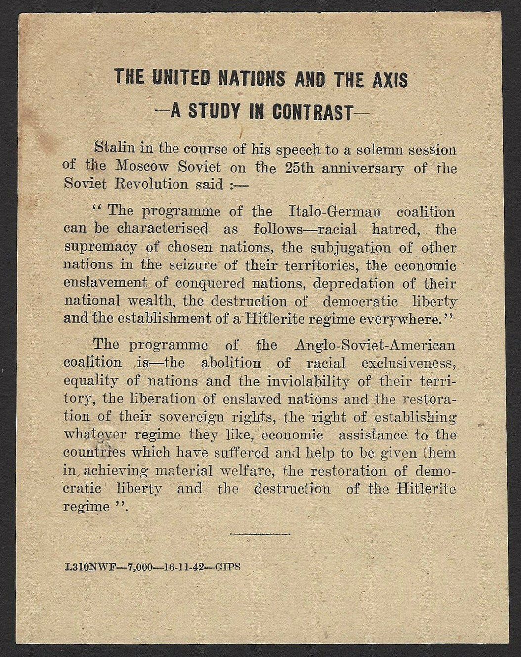 WW2 BEHIND THE HEADLINES 3 Feb 1943 War weekly GOI Press Simla India
