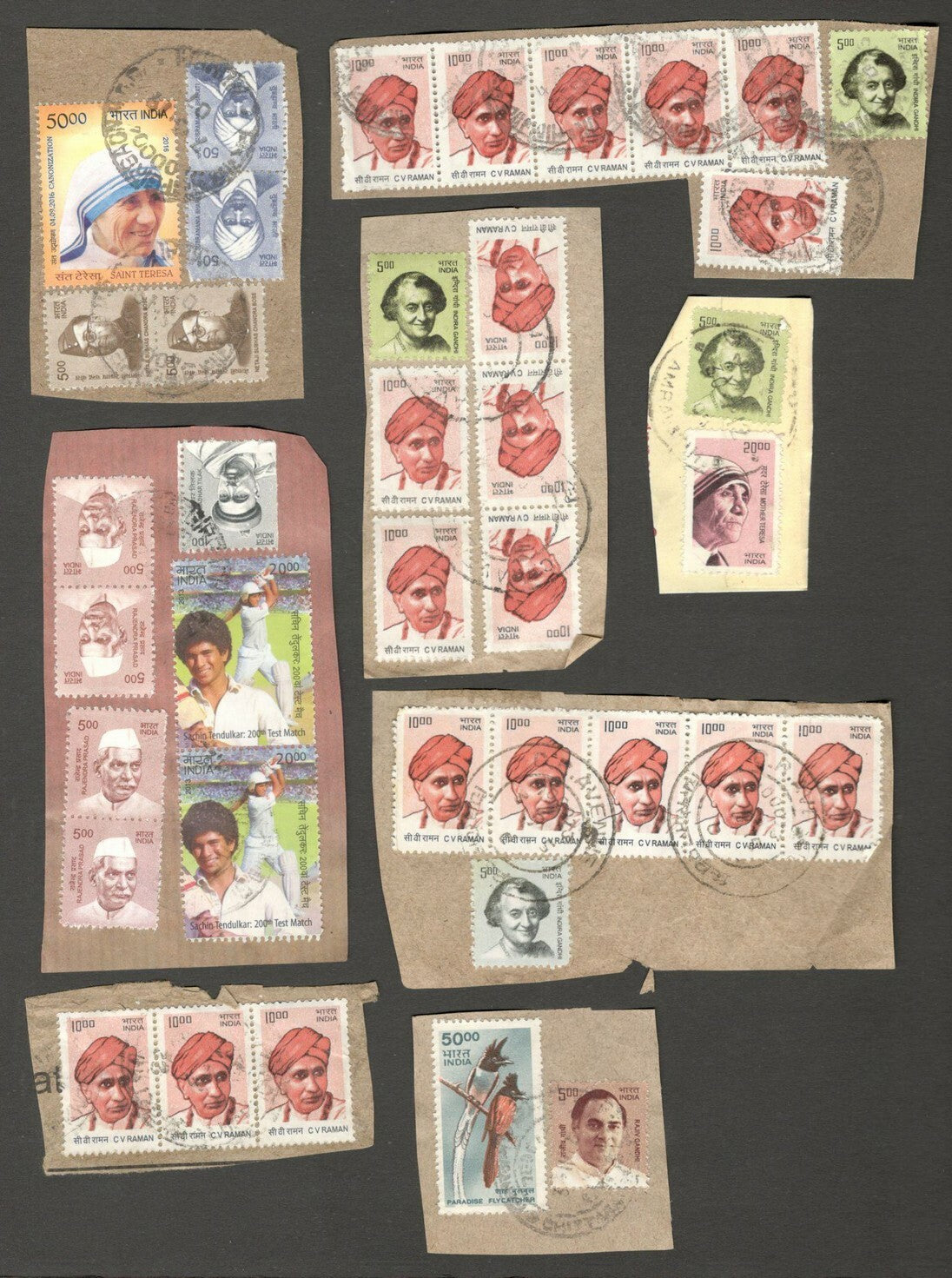 AOP India on paper mix including much high values 350+