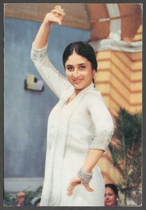 AOP India Bollywood vintage postcard KAREENA KAPOOR