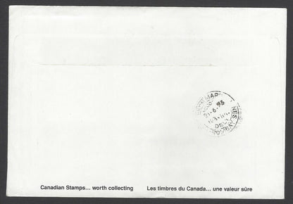 AOP Canada 1996 Historical Vehicles 52c pair on cover to India	