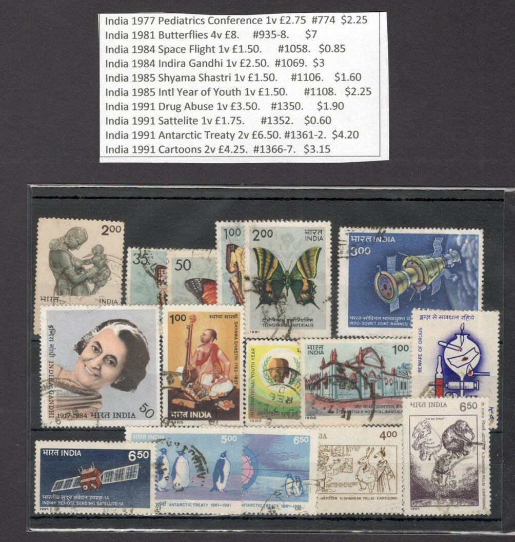 India 1951-2008 used & MNH collection SG £662.80 SCV $570.75