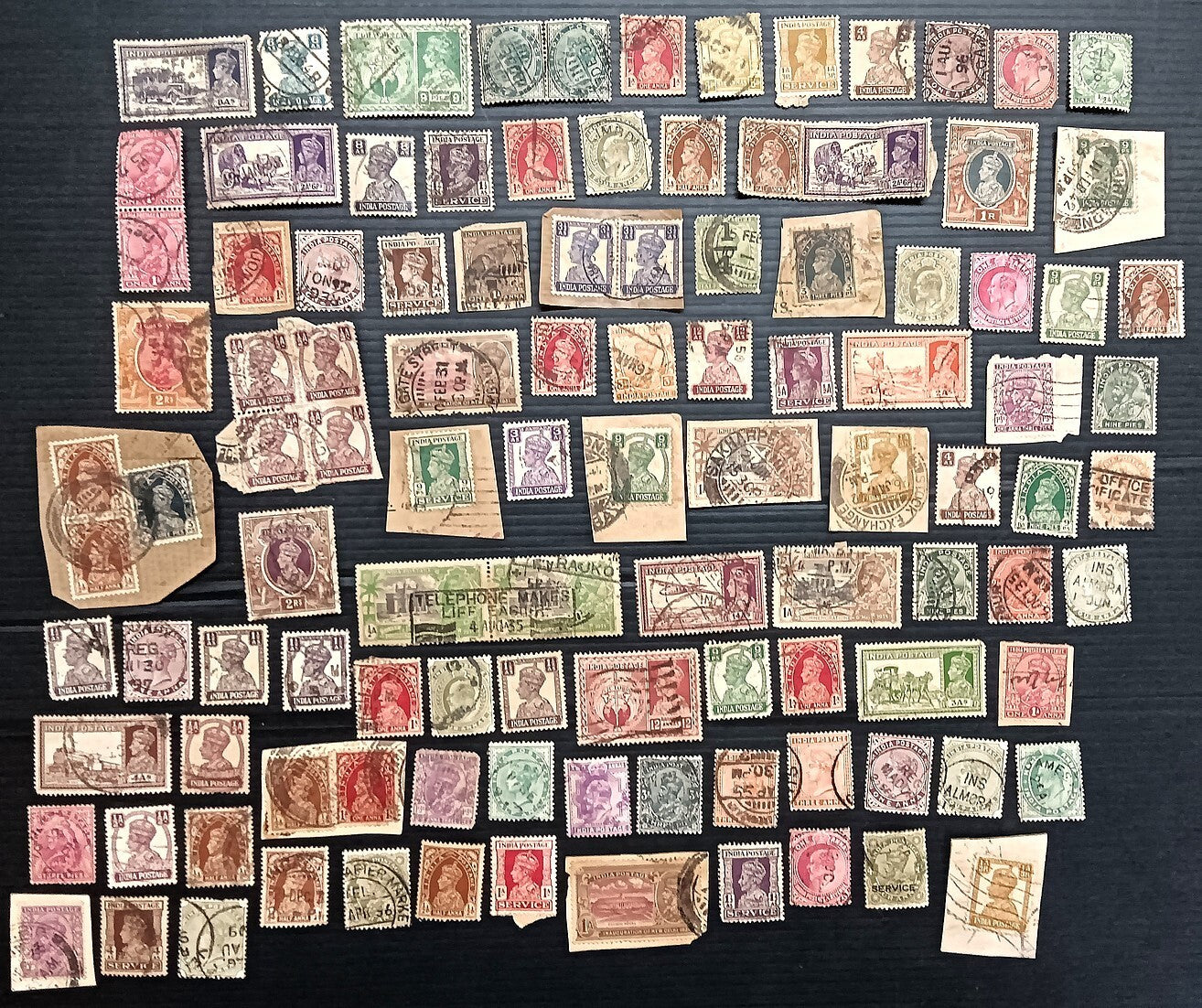 India pre 1947 on & off paper accumulation (100+ stamps)