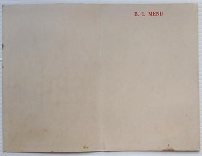B.I. British India Line Royal Residences menu cards (6)