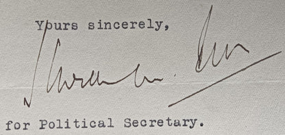 India 1929 Official letter about granting Ruling Prices power to censor letters