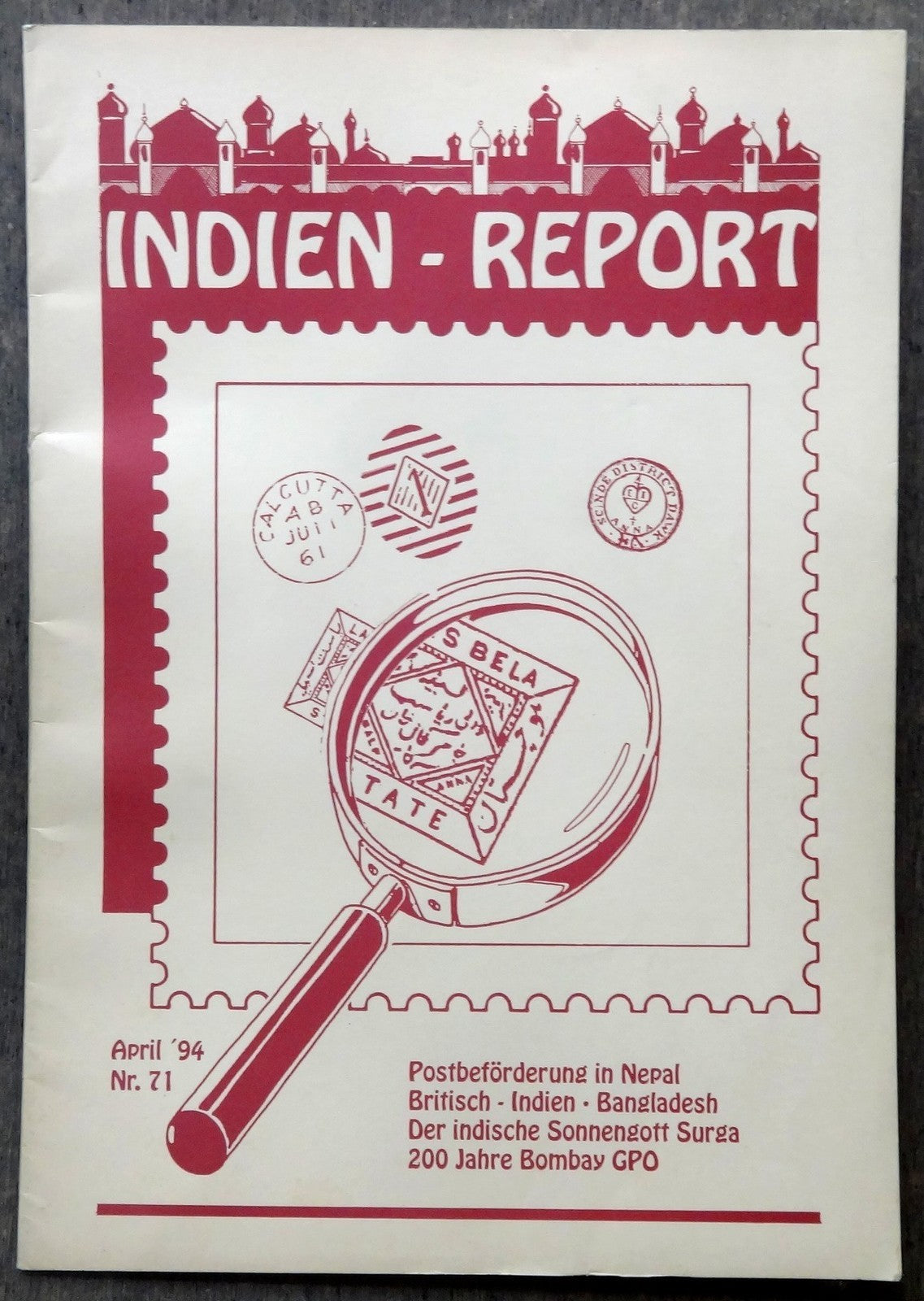 INDIEN REPORT ISC India Study Circle Germany Journal April 1994