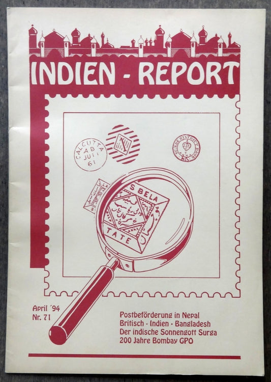 INDIEN REPORT ISC India Study Circle Germany Journal April 1994