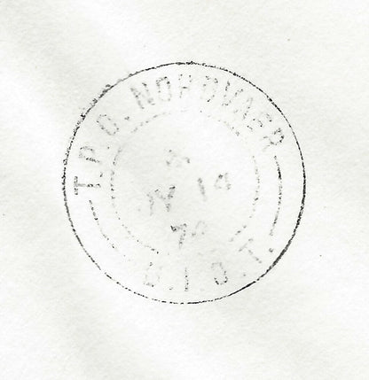 BIOT British Indian Ocean Territory 1974 T.P.O. NORDVAER cover