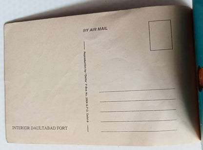 AOP INDIA DAULATABAD FORT vintage booklet of 10 postcards