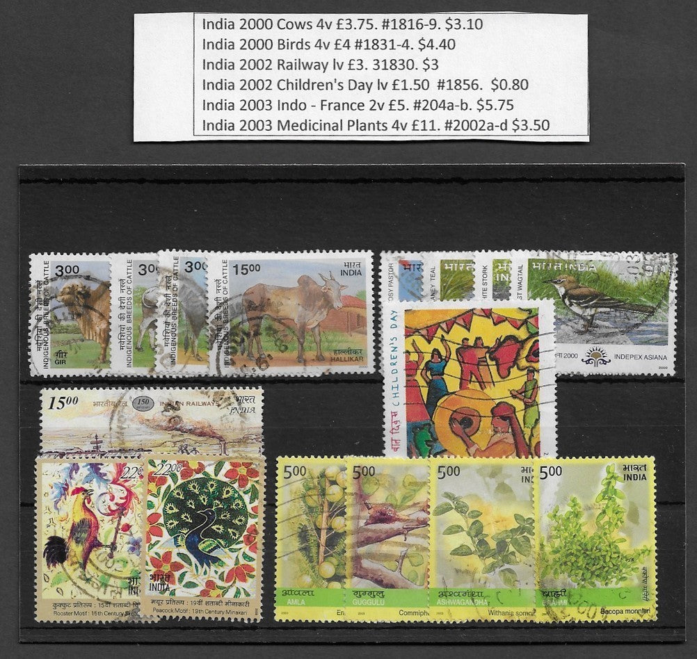 India 1951-2008 used Commerative collection SCV $570.75 295 stamps