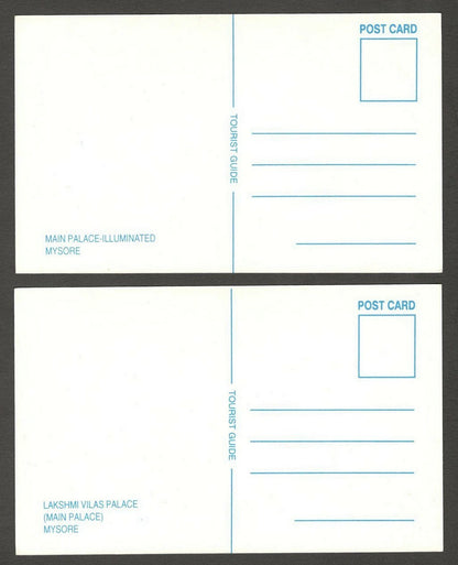 India Mysore set of 10 vintage postcards c.1970's-80's