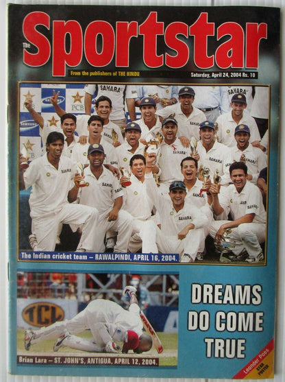 India Sports Star 2004-10-14 with much Cricket coverage (5 issues)