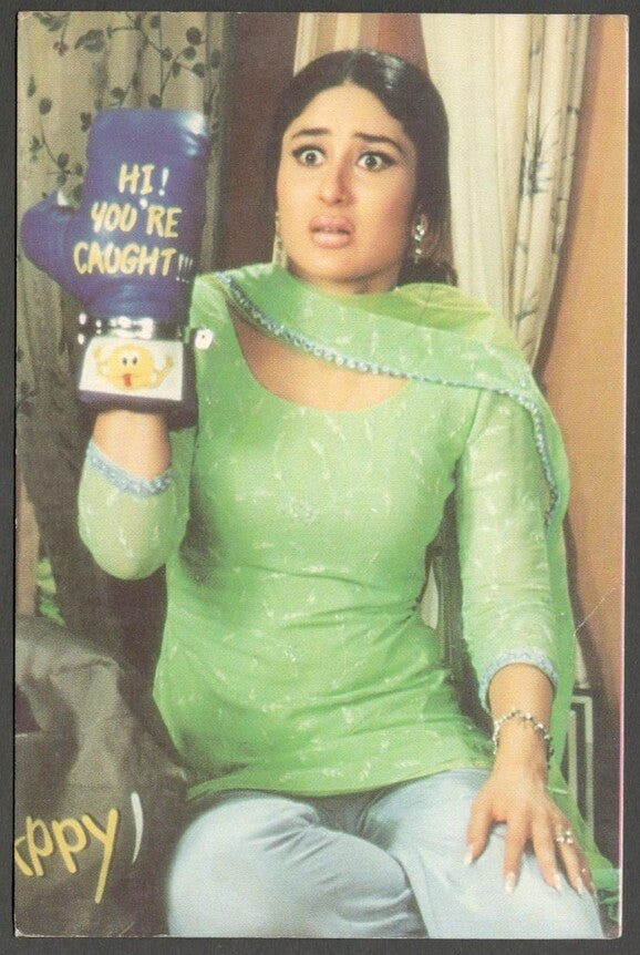 AOP India Bollywood vintage postcard KAREENA KAPOOR