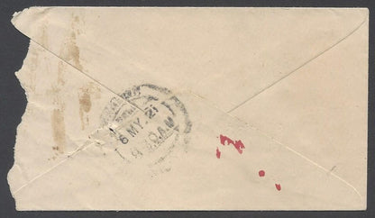 AOP India 1921 cover with boxed "BIKANER STATE/CANCELLED"