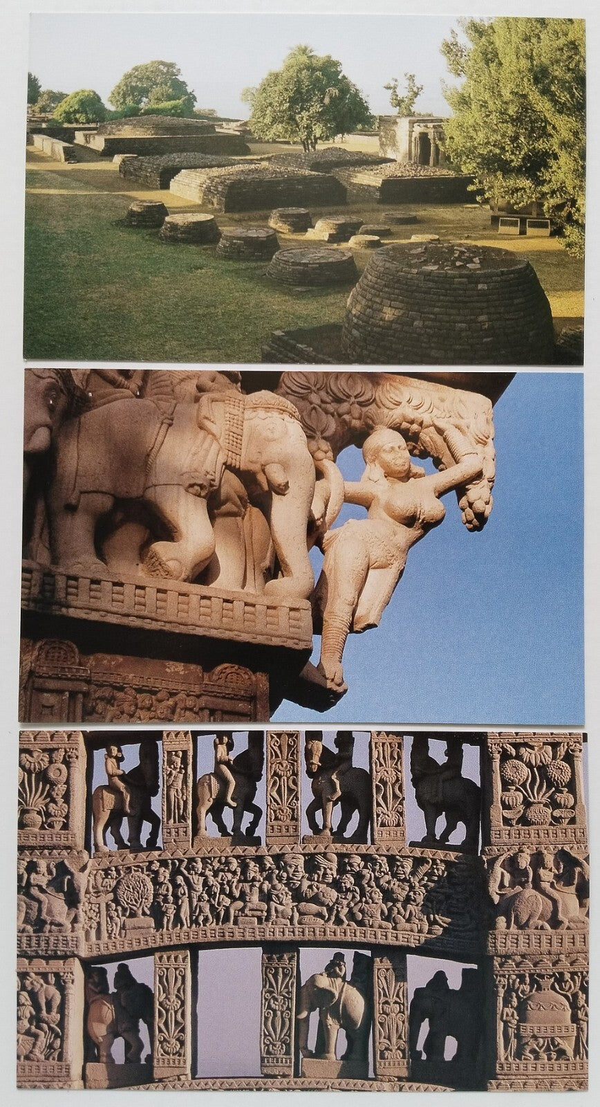 AOP India SANCHI vintage booklet of 10 postcards