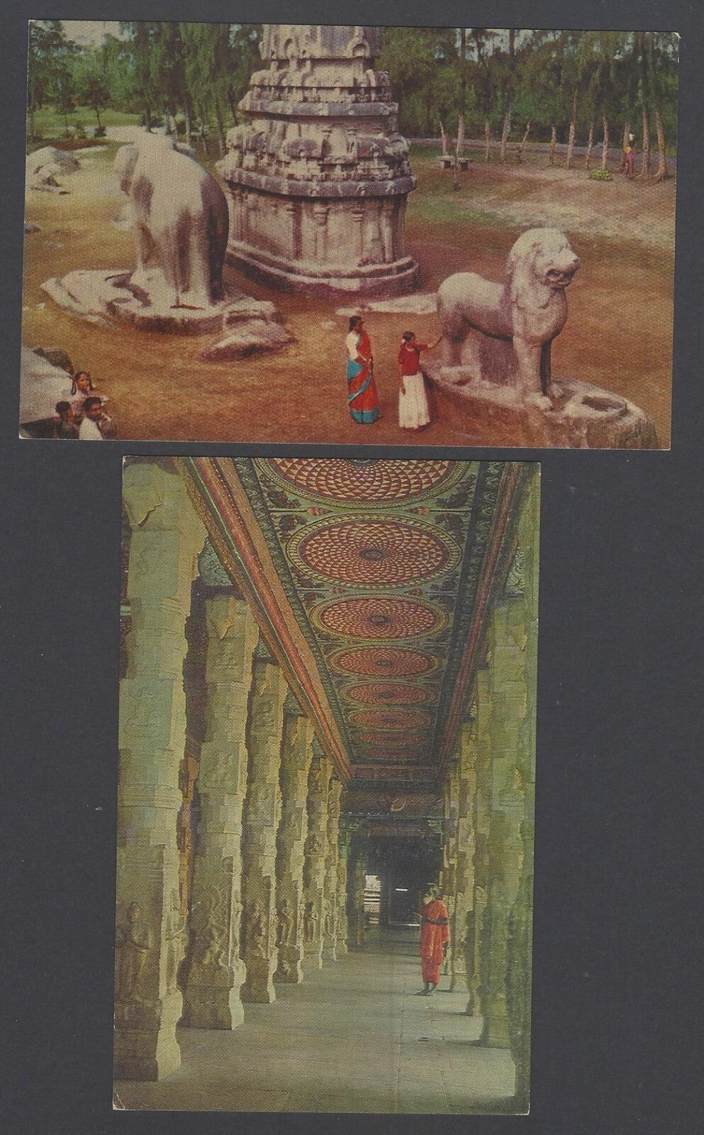 AOP India South India Temples vintage postcards (4)