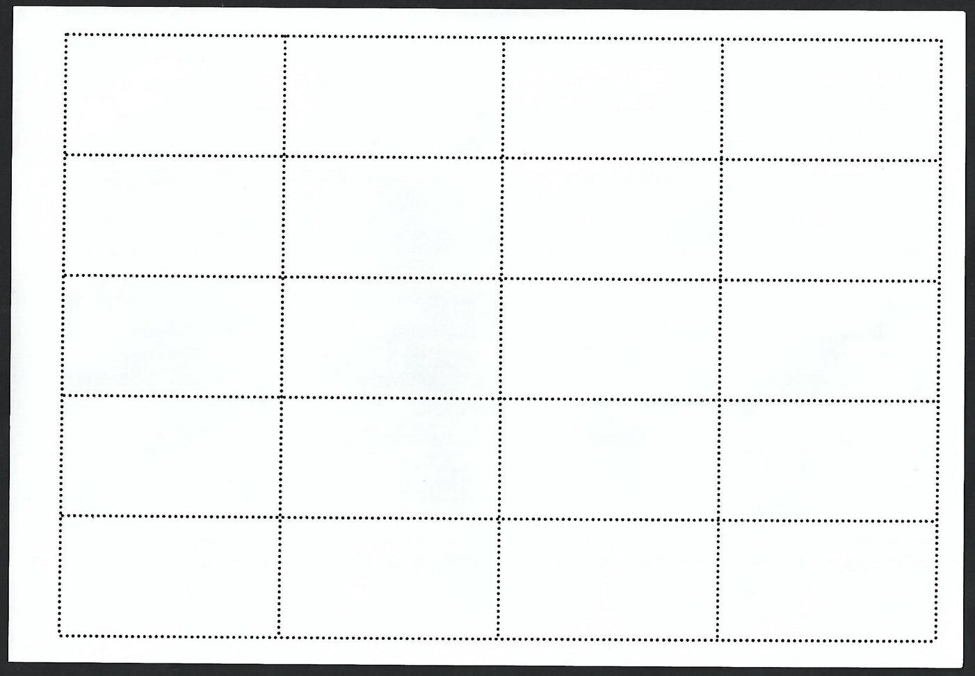 India 2007 Animals complete sheet of 20 MNH