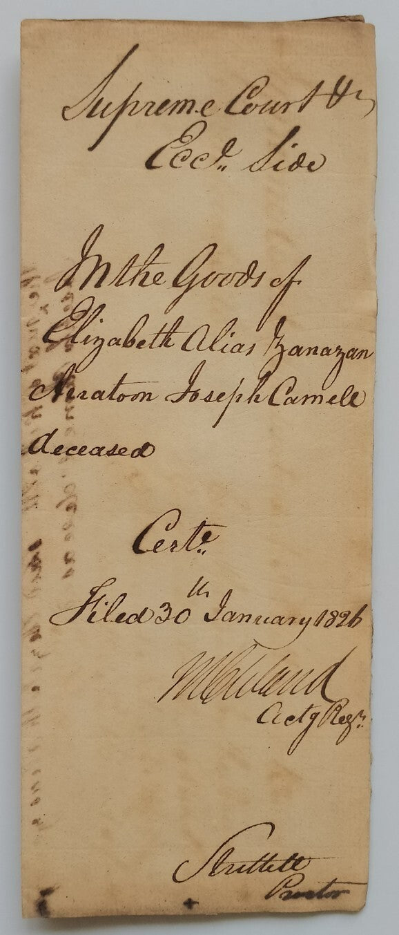 AOP India 1826 Supreme Court, Fort Williams, Calcutta document