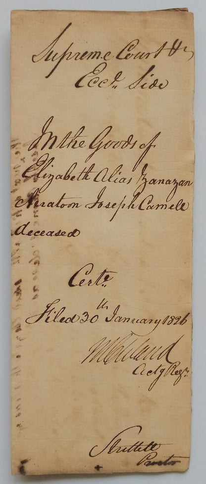 AOP India 1826 Supreme Court, Fort Williams, Calcutta document