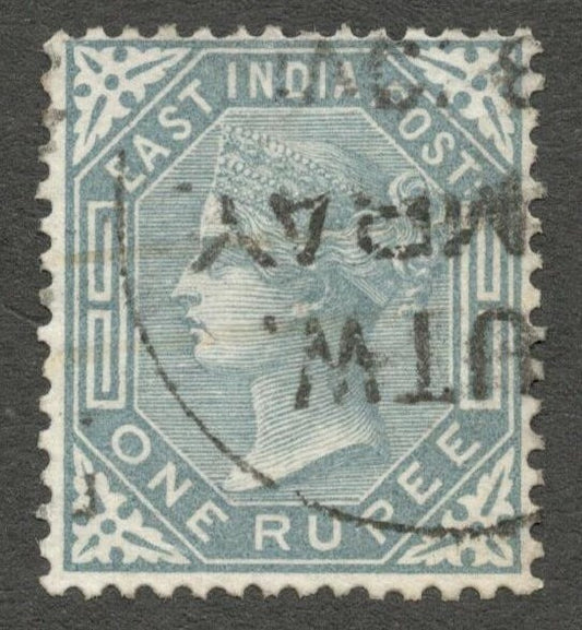 AOP ZAZ India QV Queen Victoria 1874 1R slate used SG 79 £40