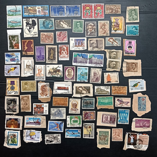 India unpicked on paper commemorative mix (100)