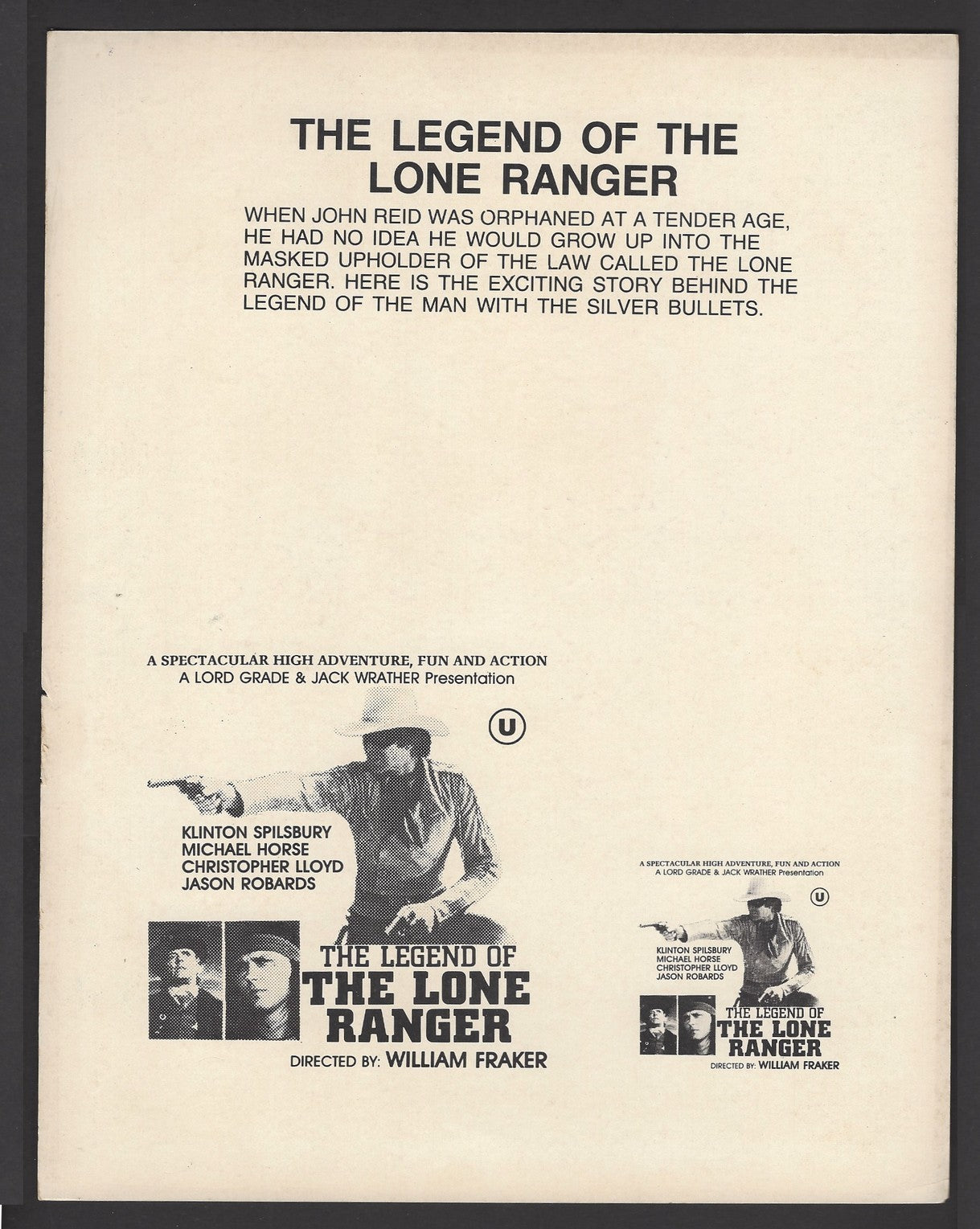 Hollywood Publicity cards for India – Western movies