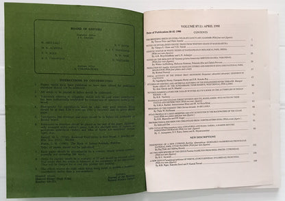 AOP India JOURNAL OF THE BOMBAY NATURAL HISTORY SOCIETY April 1990