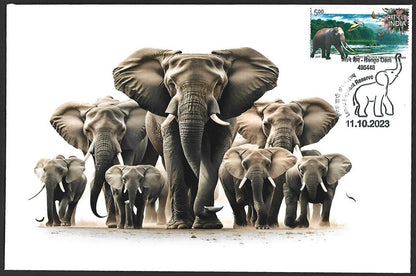 India 2023 LEMRU ELEPHANT RESERVE Special covers (5)
